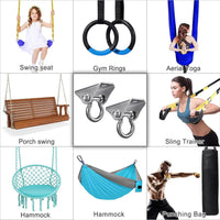 SELEWARE stainless steel swing hanger, heavy duty ceiling mount with swivel - view 30
