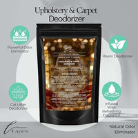Champagne Cheers Carpet Freshener Powder: Powerful Odor Eliminator for Home, Upholstery Deodorizer, Carpet Deodorizer, Pet Urine, Cat Litter Box - Champagne Toast Fragrance