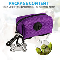 Dog Poop Bag Dispenser Holder Soft Waste Bags Roll Holders Leash Clip - 1 Count (Pack of 1) / 1PC Purple - image 4
