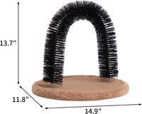 Hollypet cat self groomer arch with scratching pad and catnip hole - view 3