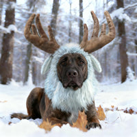 Funny Pet Reindeer Moose Costumes for Dog - Moose / Size L - image 2