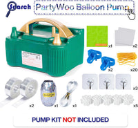 PartyWoo White Balloons 155pcs Matte White Latex Balloons Different - Blue-g106 / 5 inch - image 4