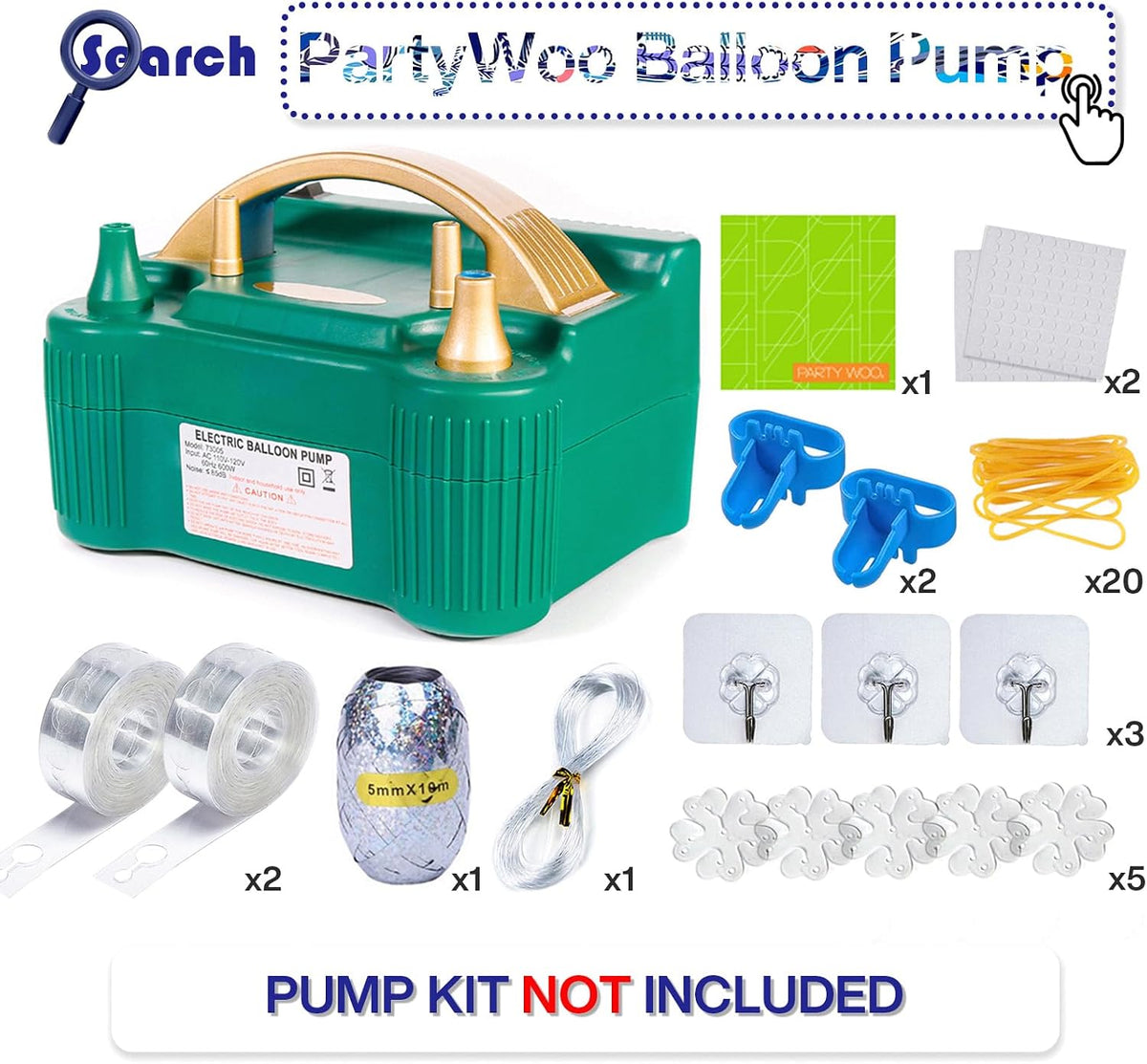 PartyWoo White Balloons 155pcs Matte White Latex Balloons Different - Blue-g106 / 5 inch - image 4