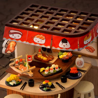 OZJAY Warm Christmas Lodge miniature house kit for adults with LED lights - view 21