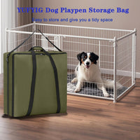 24" Dog Fence Storage Bag for Camping & RV Trips Comfortable Carry – Essentials for Dogs - Green / 25"×7"×25" - image 4