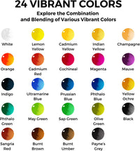 Funto Mini Watercolor Paint Set - 24-Color Yellow Set - image 3