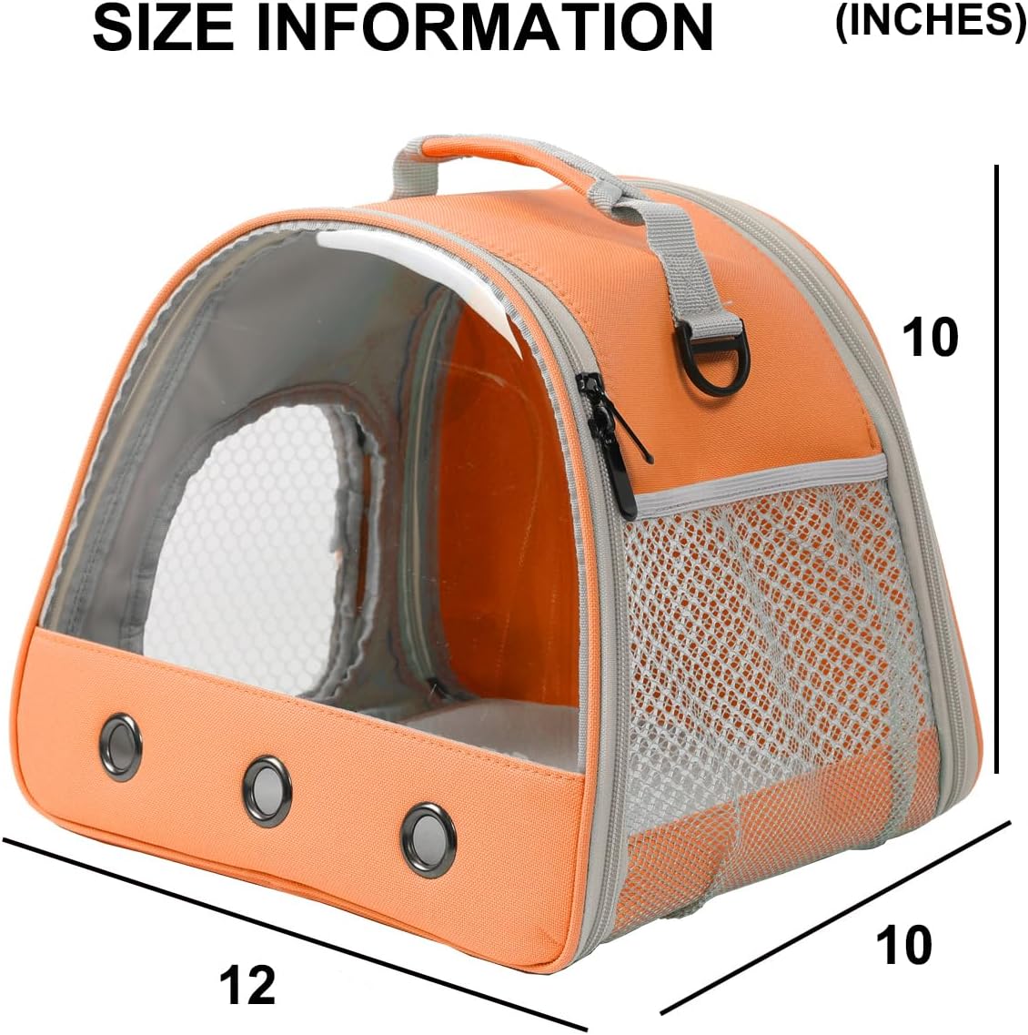 Bearded Dragon Travel Carrier, Lizards Carrier - Orange / Carrier - image 2