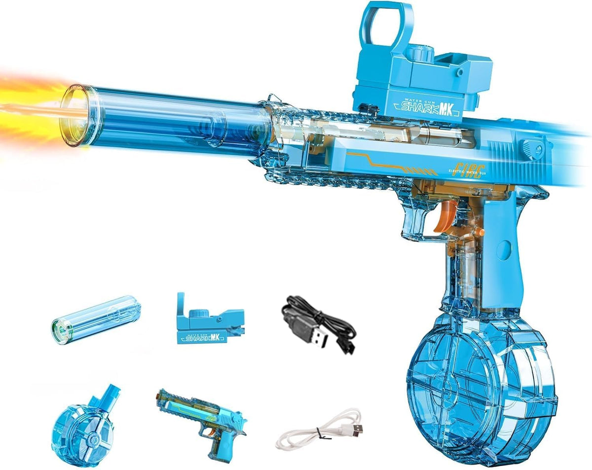 BESIBY electric water gun with transforming body, flashing lights and 400ML tank - view 7