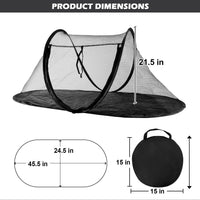 Cat Tent Outdoor, Pet Enclosure Tent Suitable for Cats and Small Animals, Indoor Playpen Portable - Black - image 2