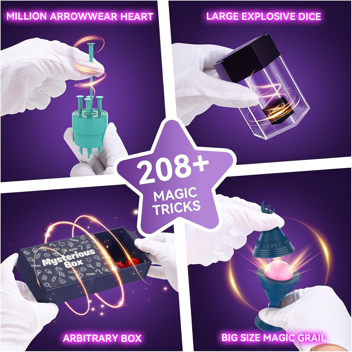 Nicella Magic Kit, 208+Magic Tricks for Kids Age 6-8 - image 2