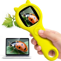 Kids Microscope, 500X Digital Magnifying Glass, Explore STEM Toy - Yellow / 1 Pcs