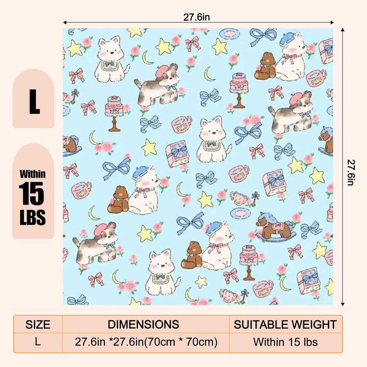 27.6" Cat Grooming Wrap Cat Wrap for Cutting Nails L – Essentials for Cats - L-27.6inch (within 15lbs) / #B1 - image 2
