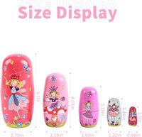 Russian Nesting Dolls, Bear Wooden Stacking Set - Fairy - image 2