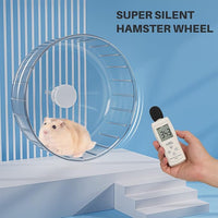 BUCATSTATE Silent Hamster Wheel, 6.7in Exercise Wheel for Gerbil, Dwarf Syrian Hamster, Rat, Mice