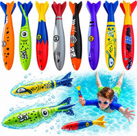 Haktoys Pool Diving Toy Set, Sinking Torpedoes for Kids & Adults - Multicolor Diving Torpedoes