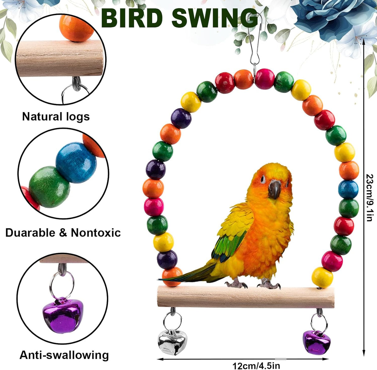 Bird Toys for Parakeets 7Pcs - image 2