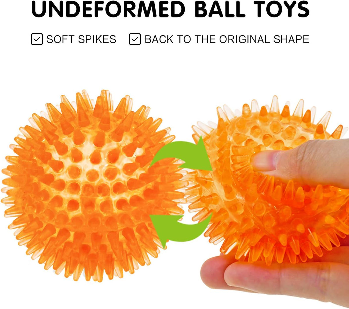 Squeaky Balls for Pet Small Puppy - Small Set of 6 / Multi - image 4
