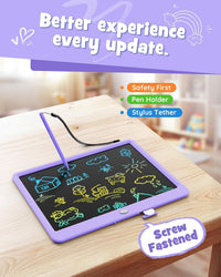 LCD Writing Tablet 10 Inch - Purple / 12 inch - image 3