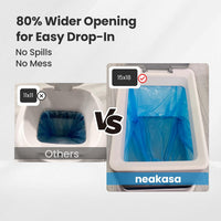 Neakasa XL Cat Litter Disposal Bin with 4-Months Supply Refill Bags – Daily Care for Cats - White / XL - image 4