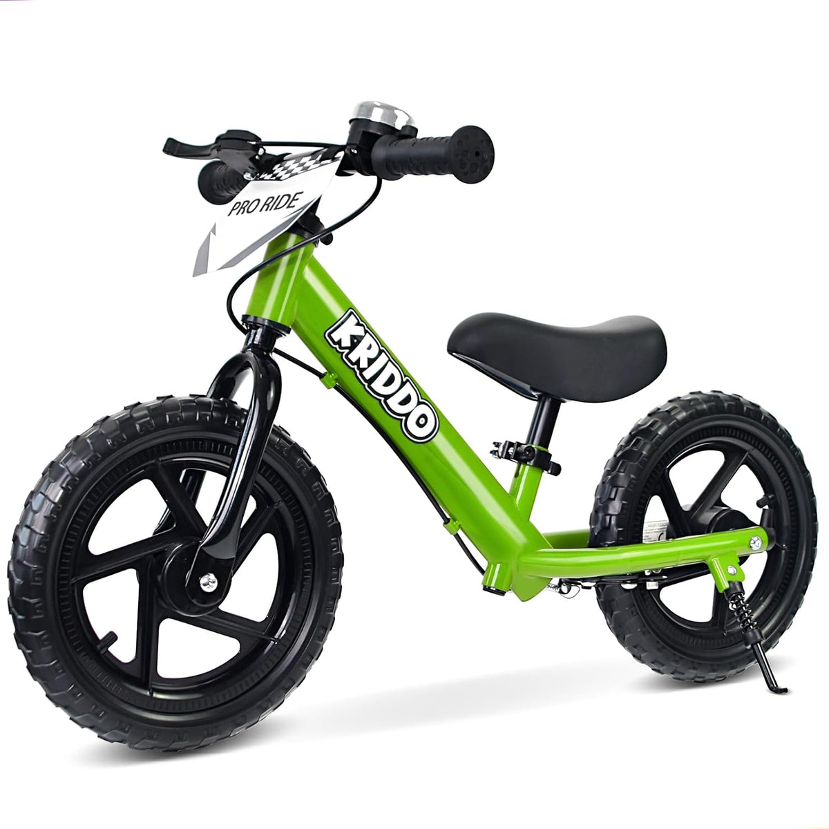 KRIDDO Pro toddler balance bike with hand brake, kickstand and thick tires - view 4