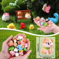 DIYDEC 60PCS Luminous Mini Resin Animals 60 Styles Miniatures Glow - 50pcs Mini Resin Animal - image 2