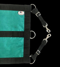 Majestic Ally 1200D 29"x19" Horse Stall Guard with Adjustable Straps and Hardware (Turquoise Black)