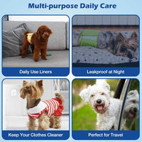 Disposable Dog Diaper Liners Booster Pads for Male & Female Dogs - XS-160Count - image 4
