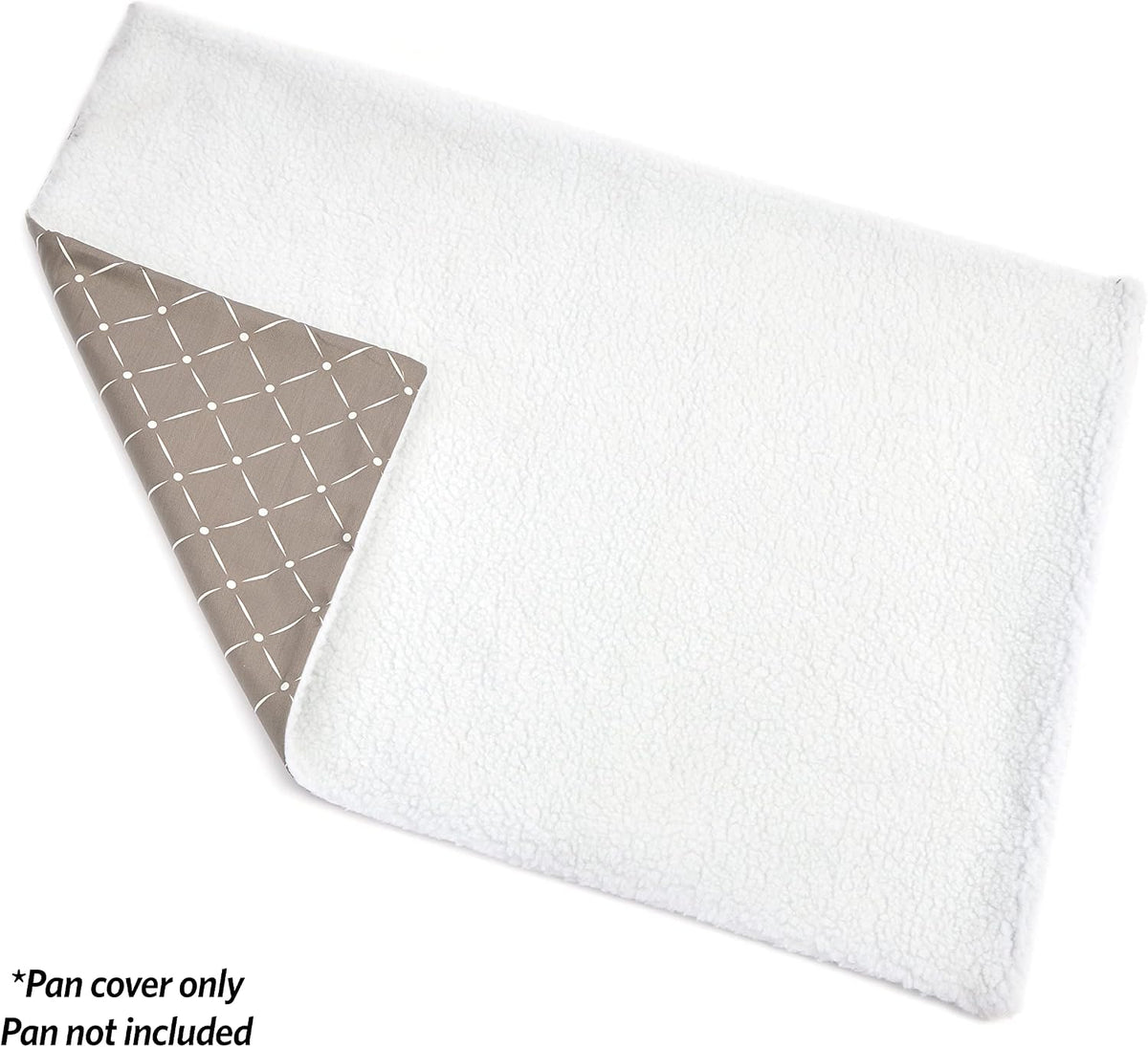 MidWest Homes for Pets Quiet Time Reversible Crate Pan Cover 36' - Mushroom Diamond/Fleece / Crate Pan Cover 42" - image 3