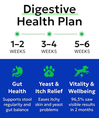 BARK&SPARK Dog Probiotics for Digestive Health w/Enzymes - Diarrhea Gas Treatment Upset Stomach Relief - Allergy & Itchy Skin - Pet Probiotics for Dogs - Digestion Supplement Treat (120Ct Chicken)
