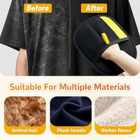 Pet Hair Removal Glove - Electrostatic Reusable Grooming Gloves for Cats & Dogs, Professional Cleaning Mitt with Hair Remover Tool (2 Pack)