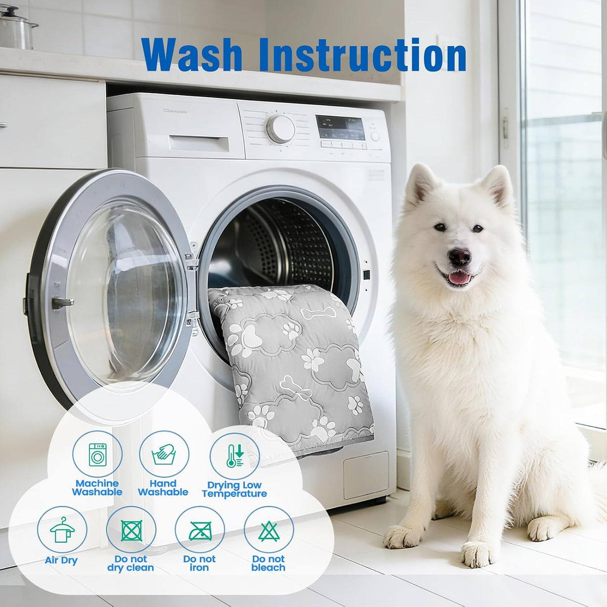 Dog Cooling Mat, Extra Large Cooling Dog Bed Mat for Indoor & Outdoor, Q-Max>0.5, Machine Washable - Grey / XX-Large - image 4