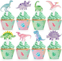 Hxezoc football cupcake toppers and wrappers set with brown and green football designs - view 9