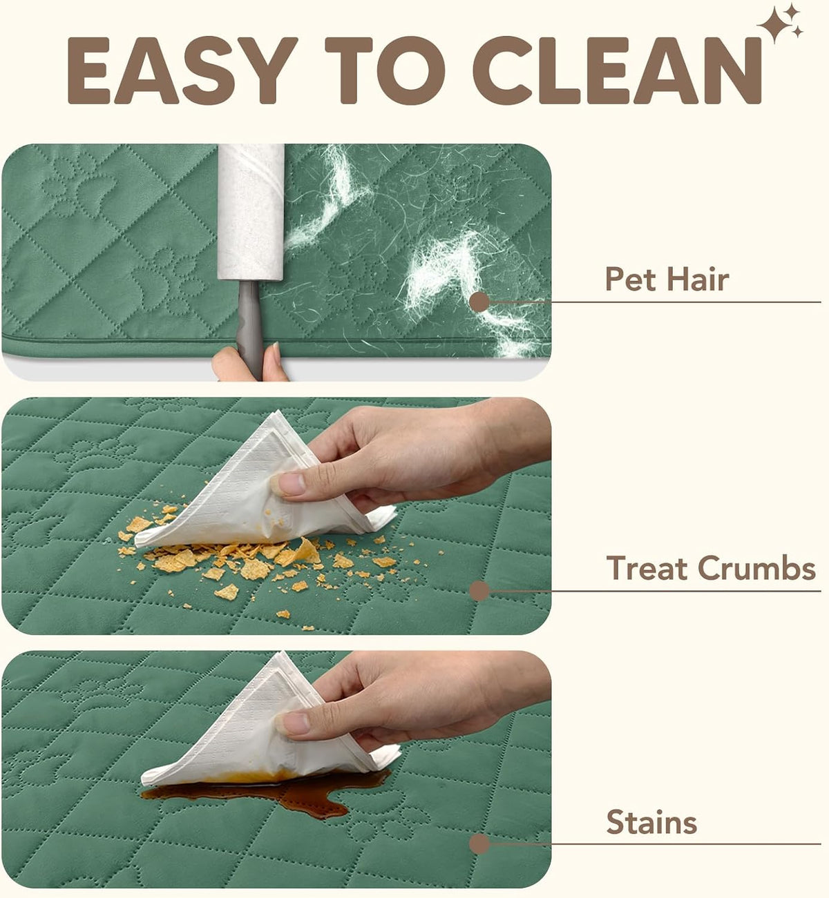 PAWFINITY Waterproof Dog Blanket for Couch - Green / 52x82 Inch (Pack of 1) - image 3