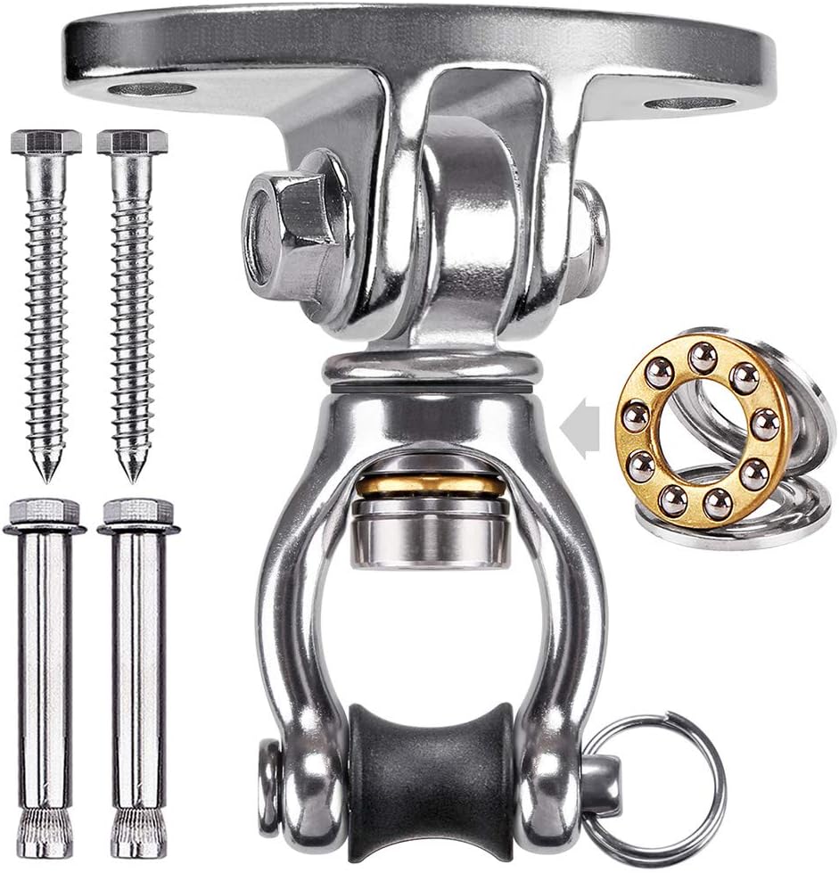 SELEWARE Silent Bearing Swivel Swing Hanger Stainless Steel Swing - 360° Bearing Swing Hanger ( 1 Pack )