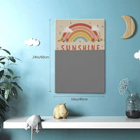 You Are My Sunshine Inspirational Canvas Wall Art Motivational Encouragements Wall Decor First Communion Gifts for Girls Boys Toddler Teens Pictures Painting Print Artwork Framed Decorations Nursery Dorm Bedroom 16"x24"