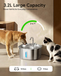 PEKTACO Cat Water Fountain - Small Window Cat Fountain - image 4