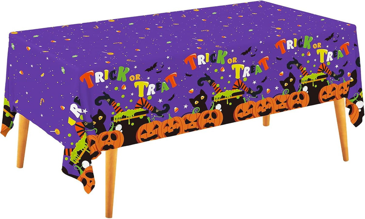 Gatherfun Football Party Decorations Disposable Tablecloth Plastic - Halloween
