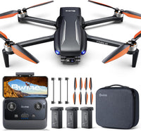 Bwine F7MINI 8K Photo 5.5" 1080P RC Screen Drones with Camera - Dark gray with orange