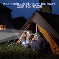 DX DA XIN Dinosaur Headlamp T-Rex LED Headlamps for Kids Flashlights - Camouflage Blue - image 4
