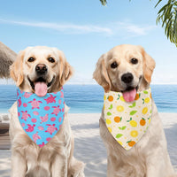 Halloween Dog Bandanas Pink Black XLarge 2PCS - 26-Turtle Lemon / X-Large - image 4