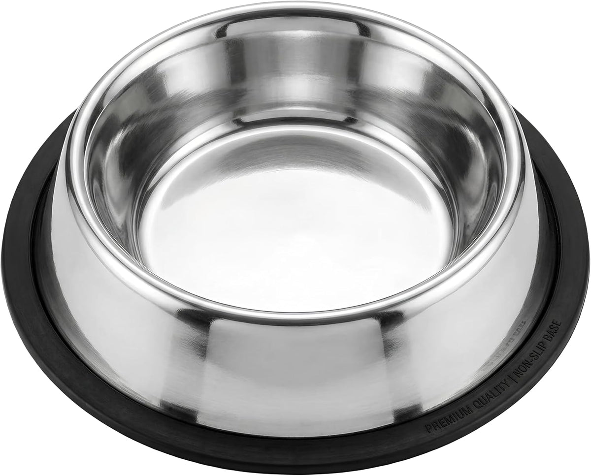 Loving Pets Stainless Steel Non-Tip Dog Bowl - 96 Ounce
