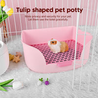 RUBYHOME Large Bunny Litter Box Small Animal Litter Pet Toilet Potty - Purple - image 4