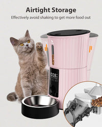 Timed Automatic Cat Feeder - Pink / Regular - image 3