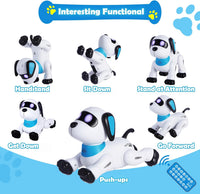 yiman Remote Control Robot Dog Toy - Blue - image 2