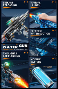 BESIBY electric water gun with transforming body, flashing lights and 400ML tank - view 20