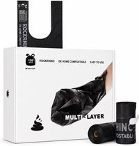 ROCKRHINO Ultra Thick Dog Poop Bags, Multi-Layer Bottom, Opaque - 1 Count (Pack of 120)
