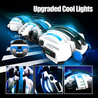 BAZADER 360° Stunt Remote Control Car with LED Lights – Fun for Kids & Family - Blue - image 3