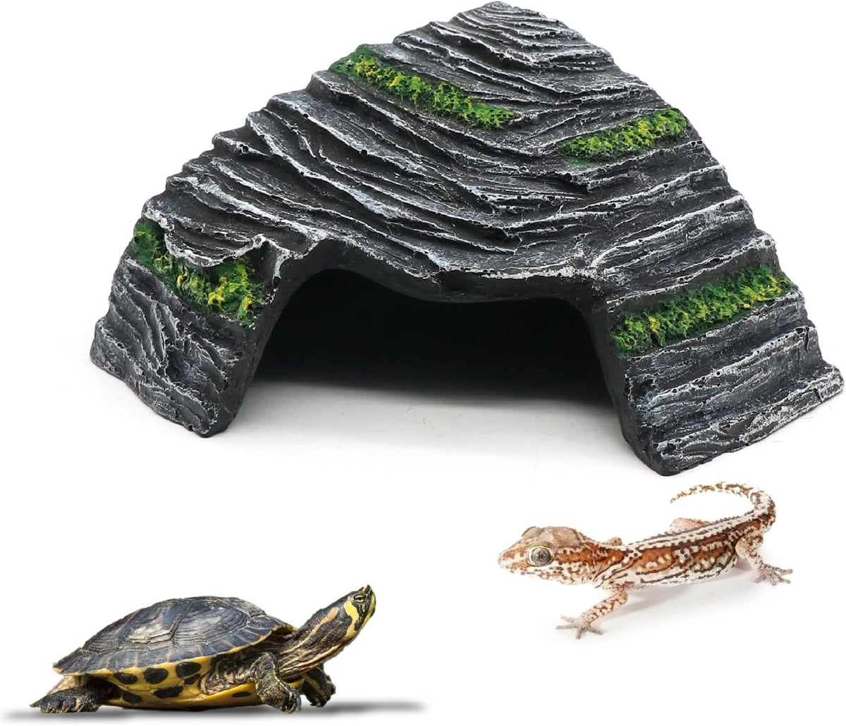 Gecko Hide Shale Scape Step Ledge - Small-4.7 * 4.5 * 2.6