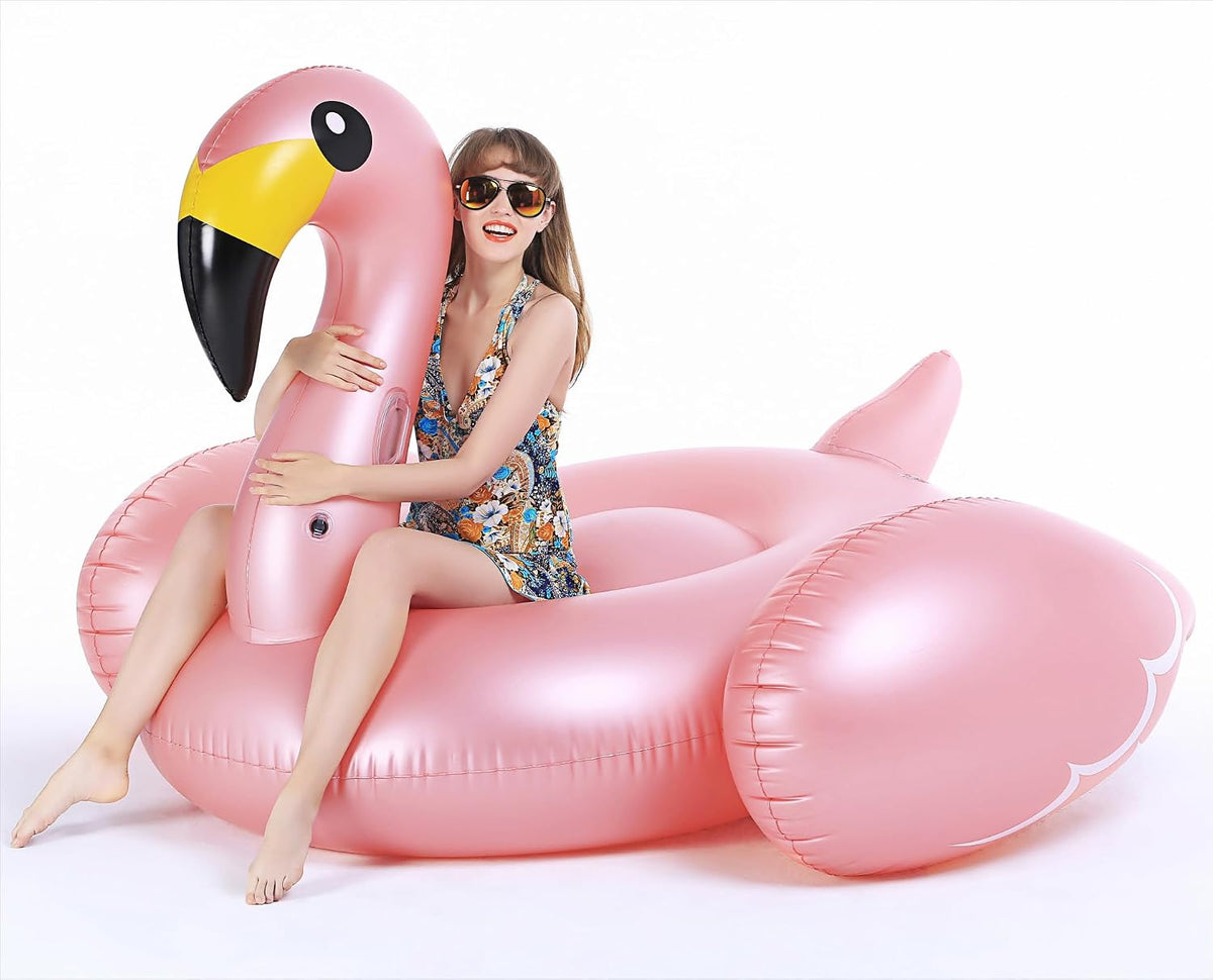 Jasonwell Giant Inflatable Flamingo Swan Pegasus Pool Float Summer - Rose Pink / 3X-Large - image 4