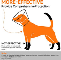 Dog Cone Collar XL, Soft Cones for Large Medium Small Dogs,Adjustable Dog Cone Alternative to Stop Licking, Comfy Elizabethan Collar for After Surgery Wound Healing & Hot Spots Orange